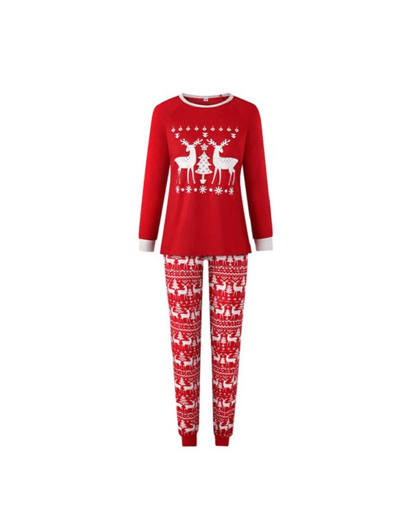 Pyjama de Noël Renne et Sapin Rouge pour la famille