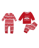 Pyjama de Noël Renne et Sapin Rouge pour la famille