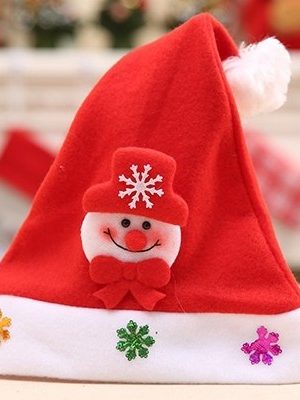 Bonnet de Noël Led Bonhomme de Neige lumineux