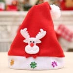 Bonnet de Noël Led Renne lumineux