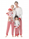 Pyjama de Noël Guirlande et Père Noël blanc rouge pour la famille
