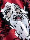 Pull de Noël Homme fun Père Noël Heureux rouge, noir avec flocons, sapins