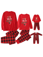 Pyjama de Noël Rouge à Carreaux petit Renne Merry Christmas pour la famille