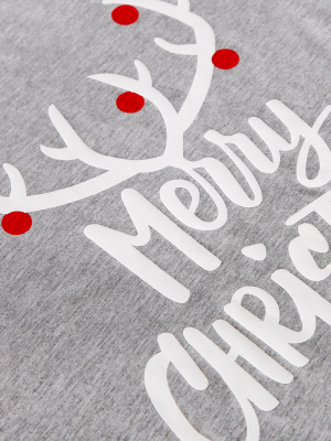 Pyjama de Noel Joyeux Noel renne bois style kitsch imprime vue