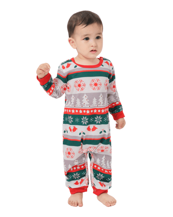 Pyjama de Noël Noir Rouge à motifs imprimé Renne Nez Rouge pour la famille