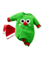 Pyjama de Noël Bébé et Nouveau-né Petite créature verte au Gros nez rouge 3D