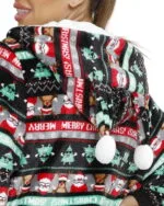 Combinaison Pyjama de Noël Merry Christmas pour Couple