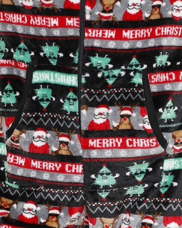 Combinaison Pyjama de Noël Merry Christmas pour Couple