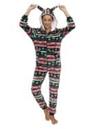 Combinaison Pyjama de Noël Merry Christmas pour Couple