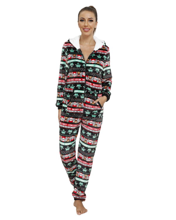 Combinaison Pyjama de Noël Merry Christmas pour Couple