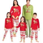 Pyjama Familial Assorti De Noël - Combinaison Polaire à Capuche Avec Zip - Pour Couple, Parents, Enfants - Ambiance Fête