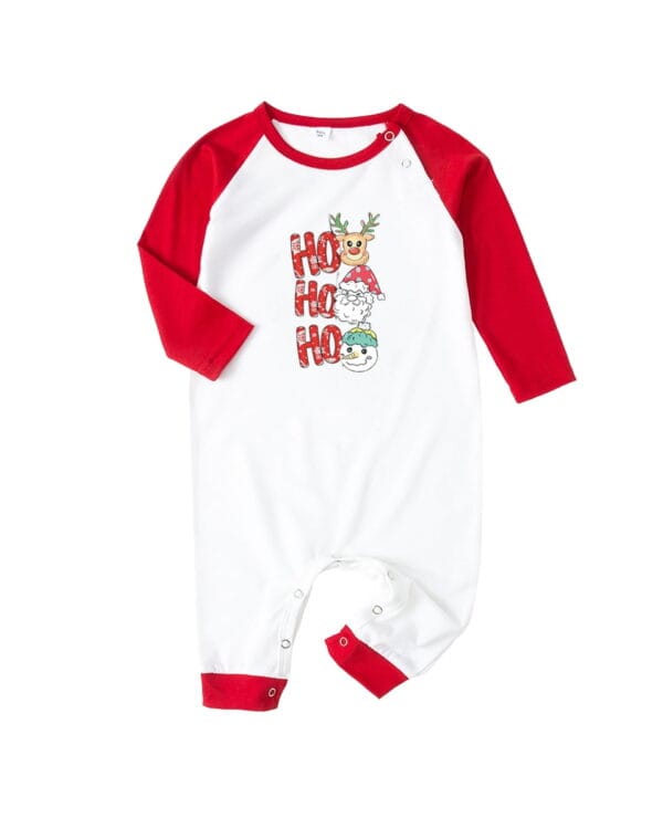 Pyjama de Noël 3 petits bonhommes Ho Ho Ho
