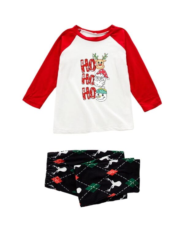 Pyjama de Noël 3 petits bonhommes Ho Ho Ho