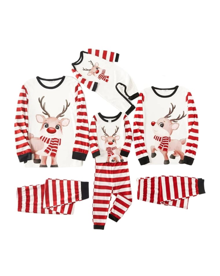 Ensemble Pyjama De Noël Pour Femme Avec Imprimé Renne - Manches Courtes