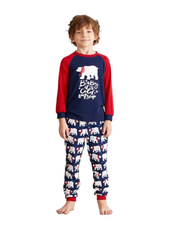 Pyjama de Noël l'Ours Polaire bien couvert
