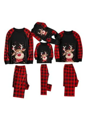 Pyjama de Noël Renne au Grand sourire