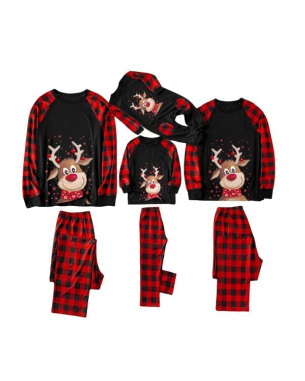Pyjama de Noël Renne au Grand sourire