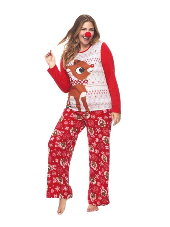 Pyjama de Noël Renne au Petit nez rouge