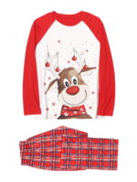 Pyjama de Noël d'un Joli Renne, Carreaux Écossais