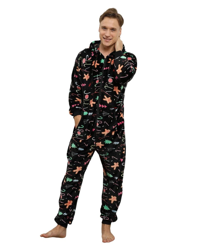 Combinaison De Noël à Capuche En Polaire Pour Femme | Grenouillère Pyjama Chaud, Vêtement De Nuit D'hiver, Avec Fermeture éclair