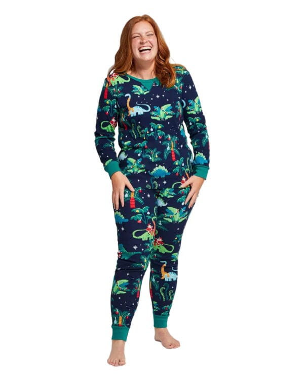 Pyjama familial Père Noël Dresseur de Dinosaures