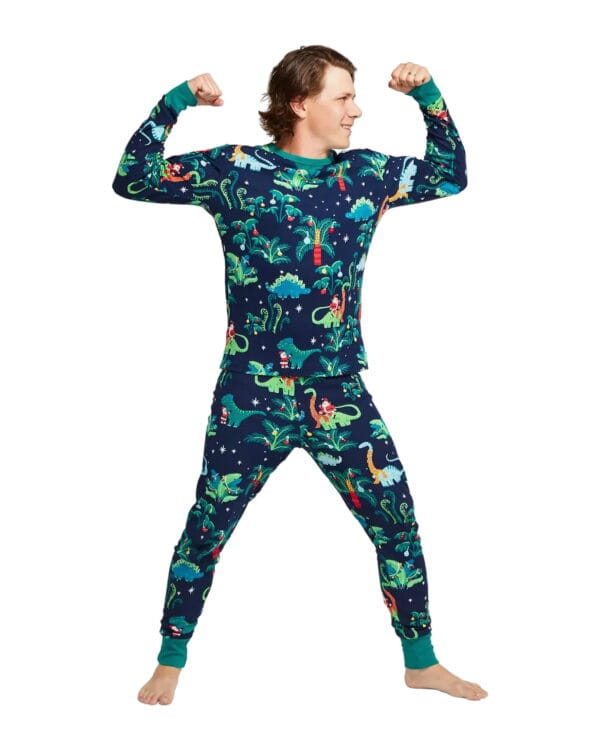 Pyjama familial Père Noël Dresseur de Dinosaures