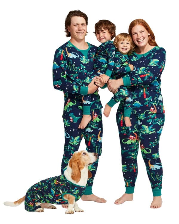 Pyjama familial Père Noël Dresseur de Dinosaures